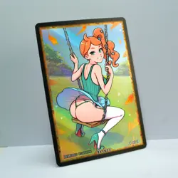 SONIA Waifu Anime Card LIMITED 1/1 Custom TCG Holo Goddess Story ACG T11677 - Image 2