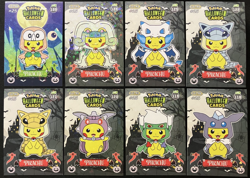 Pokemon Collectoons Halloween Card Lot Pikachu Poncho 8 Cards - Image 3