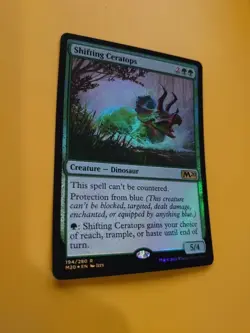 Shifting Ceratops. rare foil dinosaur Core Set 2020. M20. MTG Card. - Image 2