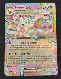 Pokemon Sylveon EX TCG Prismatic Evolutions Double Rare Card 41/131 NM Condition - Image 1