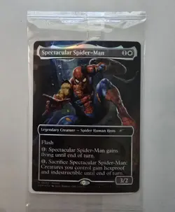 Magic The Gathering Marvel Legends Spectacular Spider-Man Promo Card Sealed - Image 1