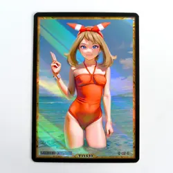 MAY Waifu Anime Card LIMITED 1/1 Custom TCG Holo Goddess Story ACG T11640 - Image 1