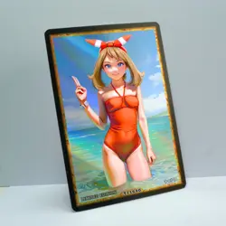 MAY Waifu Anime Card LIMITED 1/1 Custom TCG Holo Goddess Story ACG T11640 - Image 2