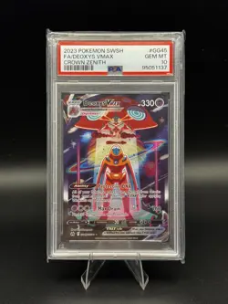 Pokemon Card Deoxys VMAX Crown Zenith Galarian Gallery PSA 10 Gem Mint GG45/GG70 - Image 1