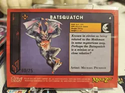 Metazoo Topps Chrome Batsquatch Orange Refractor 09/25 Card #4 - Image 2