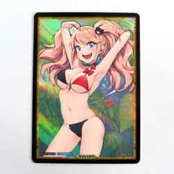 ENOSHIMA JUNKO Waifu Anime Card LIMITED 1/1 Custom TCG Holo T11589 - Image 1