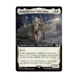 WOTC Universes Beyond: FINAL F Rosa, Resolute White Mage (Extended Art) (R NM - Image 1