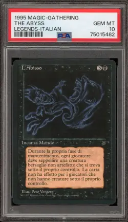 Magic The Gathering MTG The Abyss Legends ITALIAN PSA 10 Gem Mint - Image 1