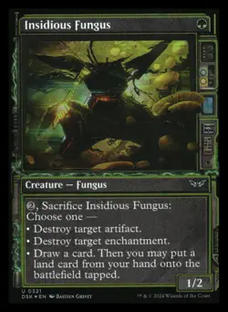 Insidious Fungus (showcase foil) Duskmourn Mythic Relics - Image 1
