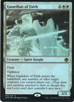 MTG: Adventures in the Forgotten Realms: Foil Guardian of Faith: LP Condition - Image 1
