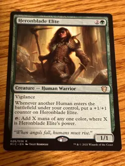 MTG Innistrad Midnight Hunt Commander, Heronblade Elite - Image 1
