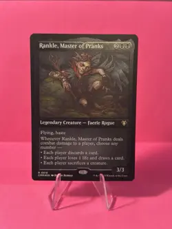 1x - Rankle, Master of Pranks - ETCHED FOIL #519 - Commander Masters - NM MTG - Image 1