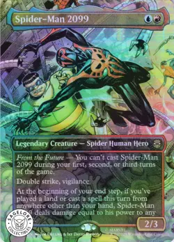 MTG Spider-Man 2099 (0205) (Borderless) (205) | NM Foil | Spider-Man {SPM} - Image 1