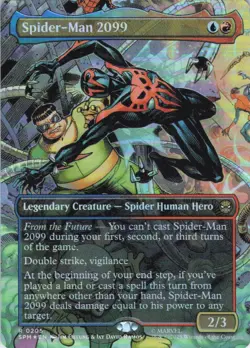 MTG Spider-Man 2099 (0205) (Borderless) (205) | NM Foil | Spider-Man {SPM} - Image 2