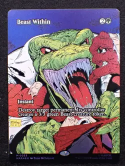 MTG Marvel Eternal-Legal, Beast Within - Foil - Image 1