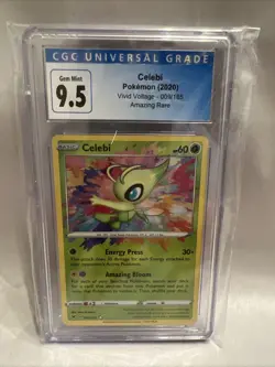 2020 Calebi Vivid Voltage 009/185 Amazing Rare Pokemon Card CGC 9.5 Gem Mint - Image 1