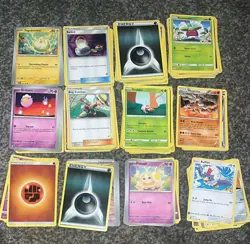 218 Total Vintage Pokemon Cards Bundle Job Lot Including Trainers And Energy - Image 1