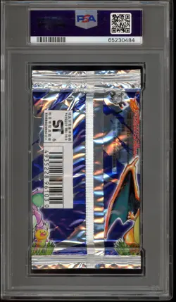 Pokemon Base Set Japanese Short Crimp Authentic Sealed Booster Pack PSA 8 - Image 2