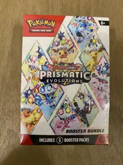 Pokemon TCG Prismatic Evolutions Booster Bundle 6 Packs NEW/Factory Sealed - Image 1