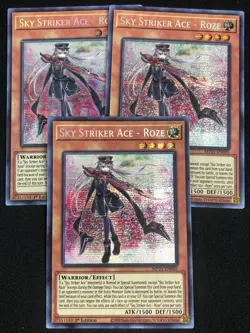YUGIOH SKY STRIKER ACE ROZE MP21-EN005 1ST SECRET X3 NM - Image 1