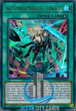 Yugioh Sky Striker Mobilize - Linkage! MAMA-EN003 Ultra Rare 1st Edition - Image 3