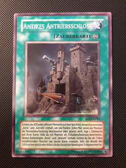 Yu-Gi-Oh! Antikes Antriebsschloss, SOI-DE047, Super Rare, 2.Auflage, Deutsch, NM - Image 1