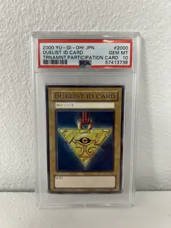 PSA 10 2000 YU-GI-OH! JPN.DUELIST ID TOURNAMENT PARTICIPATION CARD # 2000 - Image 1