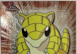SANDSHREW #27, Series 1 - 2000, Topps TV Animation Edition Chrome Pokemon Card - Image 5