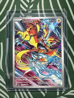 Pokemon TCG Zeraora 151/142 Stellar Crown Holo Card Illustration Rare Full Art - Image 1