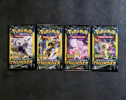 Pokemon LOST THUNDER Booster Pack Lot! 4 Packs / 3 Cards Each READ DESCRIPTION - Image 1