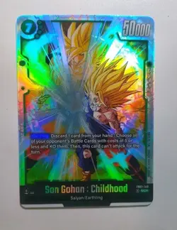 Son Gohan : Childhood FB01-140 SCR Secret Rare Dragon Ball Card Fusion World - Image 1