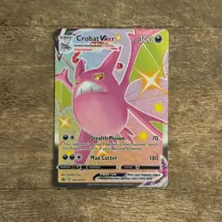 Crobat VMAX SWSH099 Ultra Rare Full Art Shiny Black Star Pokemon Promo Card - Image 1