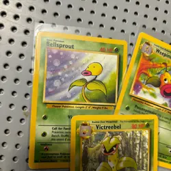 Vintage Pokemon Card Lot Rare Victreebel Weepinbell Bellsprout Base Jungle Set - Image 2