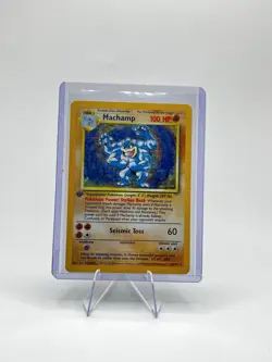 Pokemon TCG Machamp 1st Edition Holo Rare Card 8/102 - Image 2