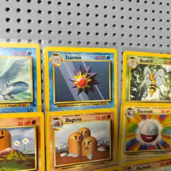 Vintage Pokemon Cards Lot Base Set Rare 1999 Wizards Of The Coast Binder Page - Image 3