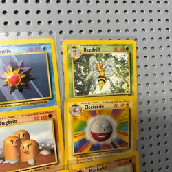 Vintage Pokemon Cards Lot Base Set Rare 1999 Wizards Of The Coast Binder Page - Image 4