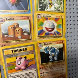 Vintage Pokemon Cards Lot Base Set Rare 1999 Wizards Of The Coast Binder Page - Image 5