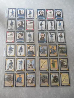 LOT OF 250 CARDS, DIXIE AMERICAN CIVIL WAR CARD GAME - GETTYSBURG, COMPLETE, MT! - Image 4