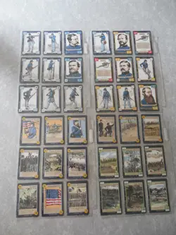 LOT OF 250 CARDS, DIXIE AMERICAN CIVIL WAR CARD GAME - GETTYSBURG, COMPLETE, MT! - Image 5