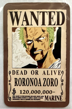 Zoro ONE PIECE Wanted Set ACG Holo Anime Card Dead or Alive - Image 4