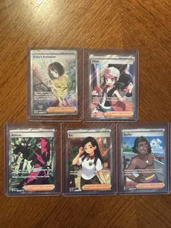 Pokemon Scarlet And Violet Trainer Lot Of 5 Cards - Image 1