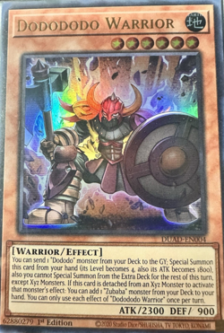 Dodododo Warrior - DUAD-EN004 - Ultra Rare - 1st Edition YuGiOh TCG Card - Image 1