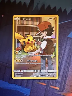 Pokemon TCG Pikachu Card #241/236 Cosmic Eclipse Secret Rare - Image 1