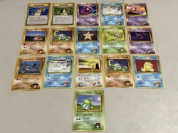 Vintage Japanese Pokemon TCG Card Lot 16 - Gym Heroes - NO HOLOS - Image 1