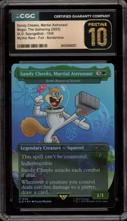Magic MTG Sandy Cheeks Martial Astronaut SpongeBob Foil #1930 CGC 10 Pristine - Image 1