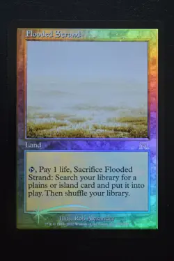 Magic The Gathering MTG FLOODED STRAND FOIL Onslaught NM Near Mint - Image 1