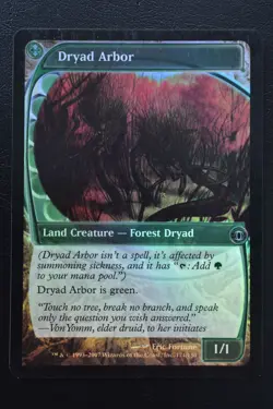 Magic The Gathering MTG DRYAD ARBOR FOIL Future Sight MP Moderately Played - Image 1