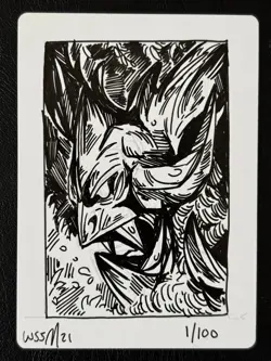 Primeval Titan Artist Proof Signed Sketched Secret Lair Drop SLD MTG - Image 2