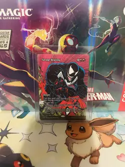 Savage Beating (Borderless) Marvel Spider-Man Magic The Gathering M0026 - Image 1