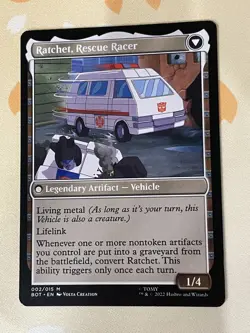 Magic The Gathering, Ratchet, Field Medic / Ratchet, Rescue Racer, ENG, LP - Image 2